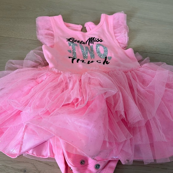 Little Miss ❤️TWO❤️ Much Birthday Dress - Picture 3 of 6